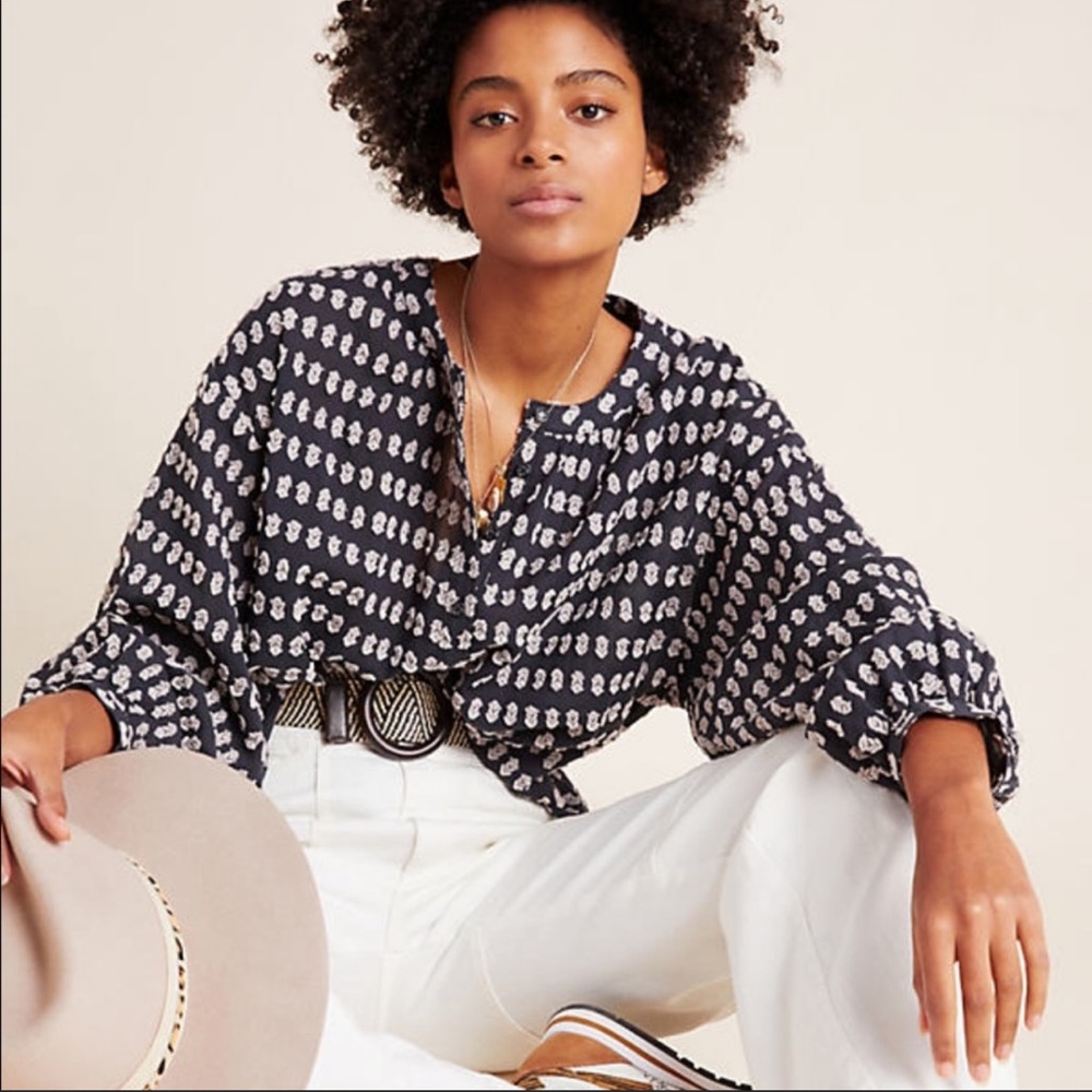 Pilcro By Anthropologie Tavi Textured Buttondown